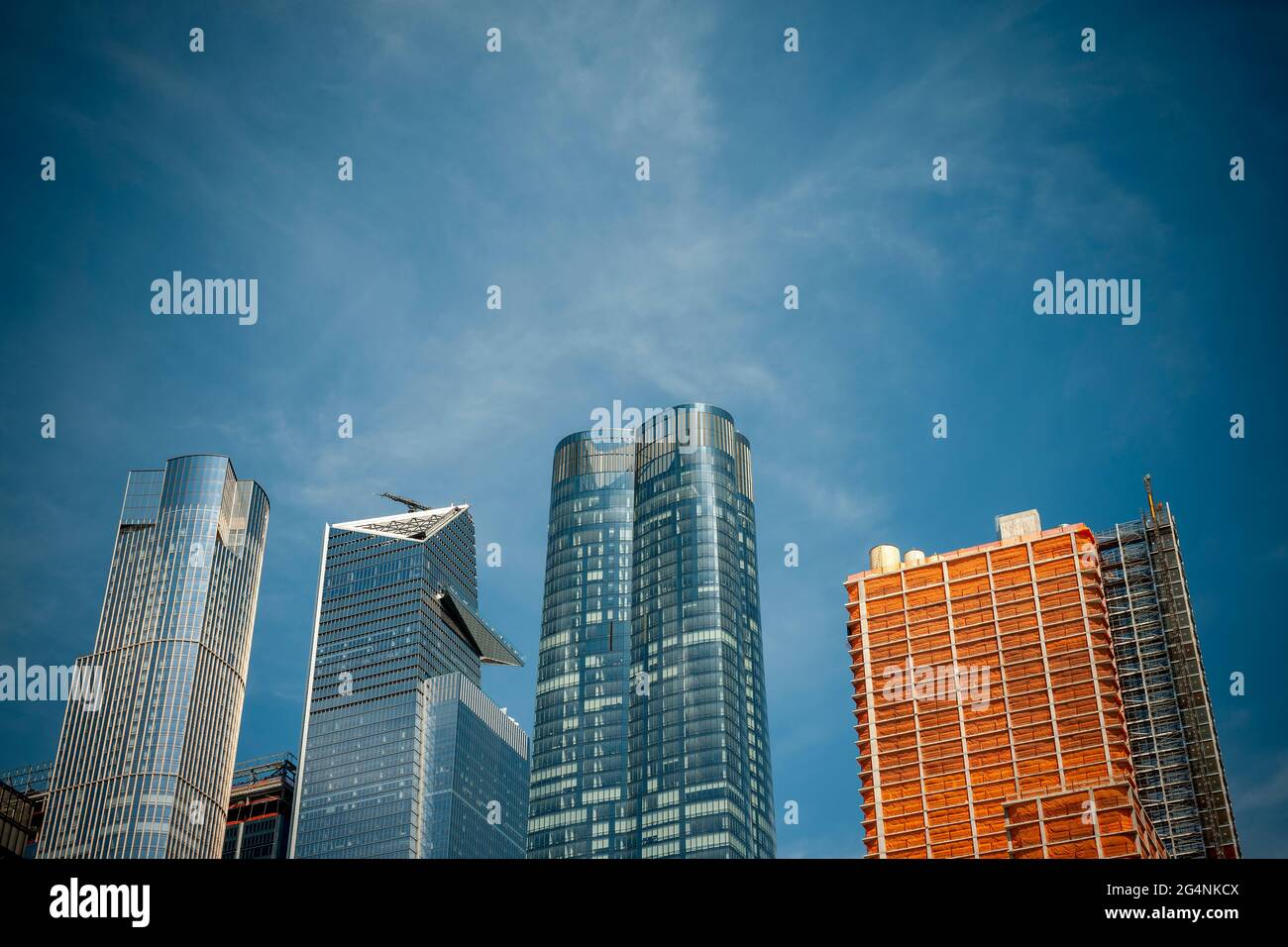 Sviluppo nei cantieri Hudson e dintorni a New York giovedì 10 giugno 2021. (© Richard B. Levine) Foto Stock