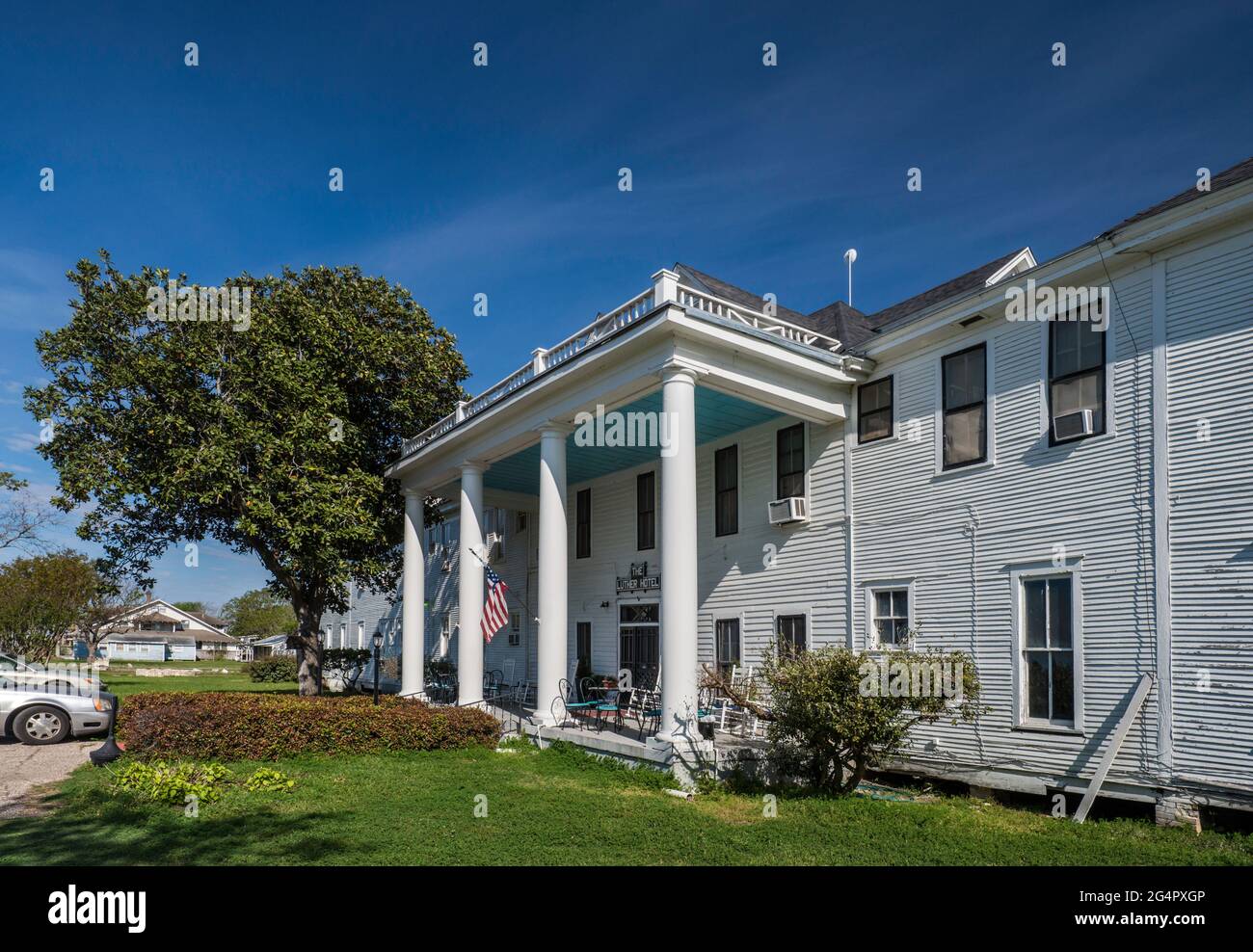 The Luther Hotel, 1903, hotel storico a Palacios, Texas, Stati Uniti Foto Stock