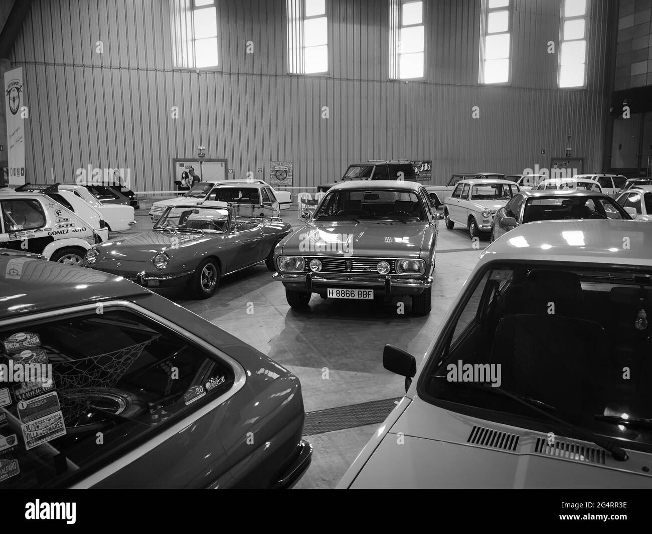 Retro Malaga 2021, Andalusia, Spagna Foto Stock