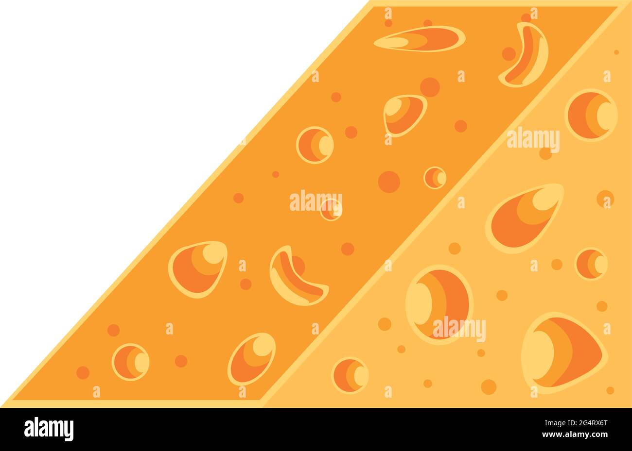 pezzo di formaggio triangolare Illustrazione Vettoriale
