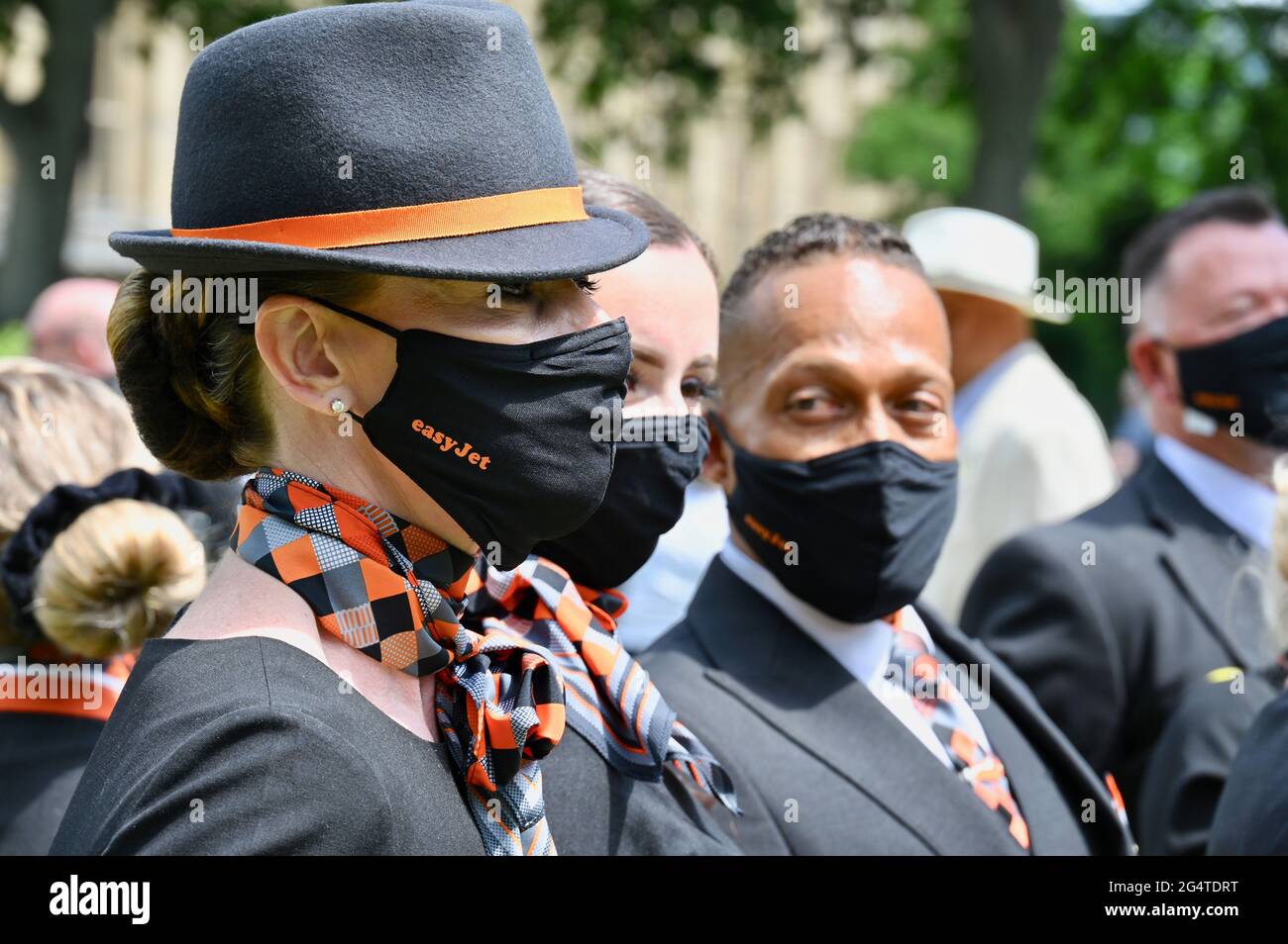 Londra, Regno Unito. 23 giugno 2021. Giornata di viaggio d'azione, College Green, Houses of Parliament, Westminster, Londra. Credito UK: michael melia/Alamy Live News Foto Stock