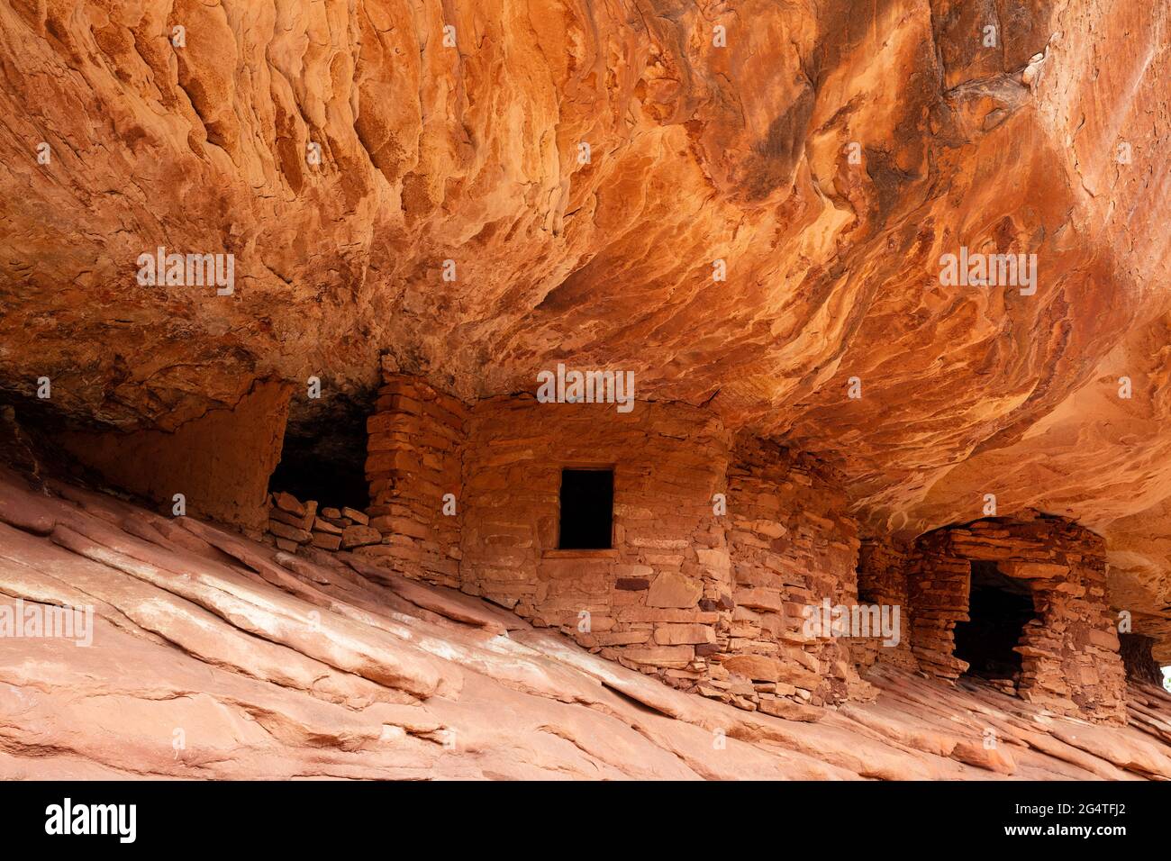 House on Fire, Mule Canyon Cedar Mesa, Utah Foto Stock