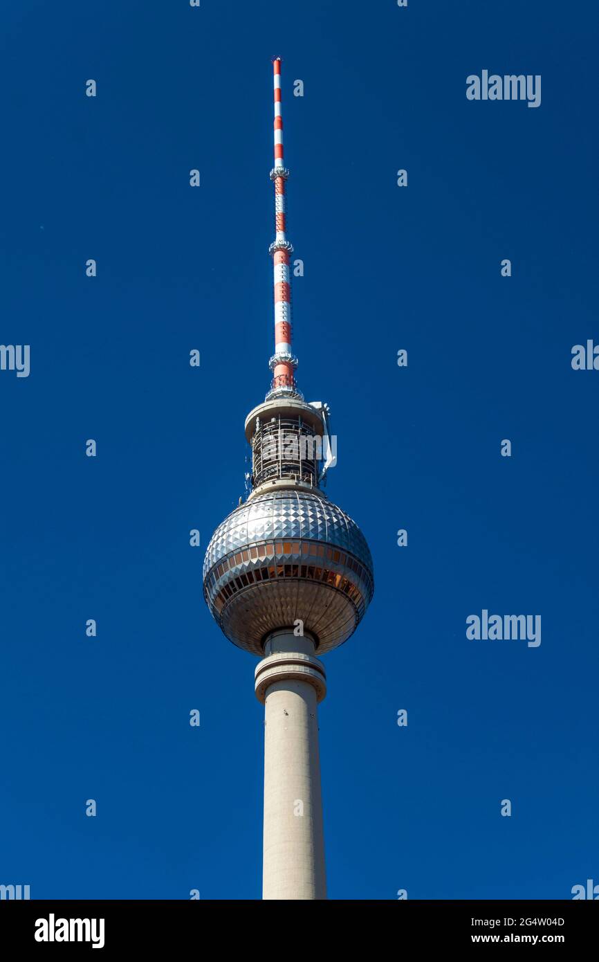 Torre della televisione (Fernsehturm), Berlino, Germania Foto Stock