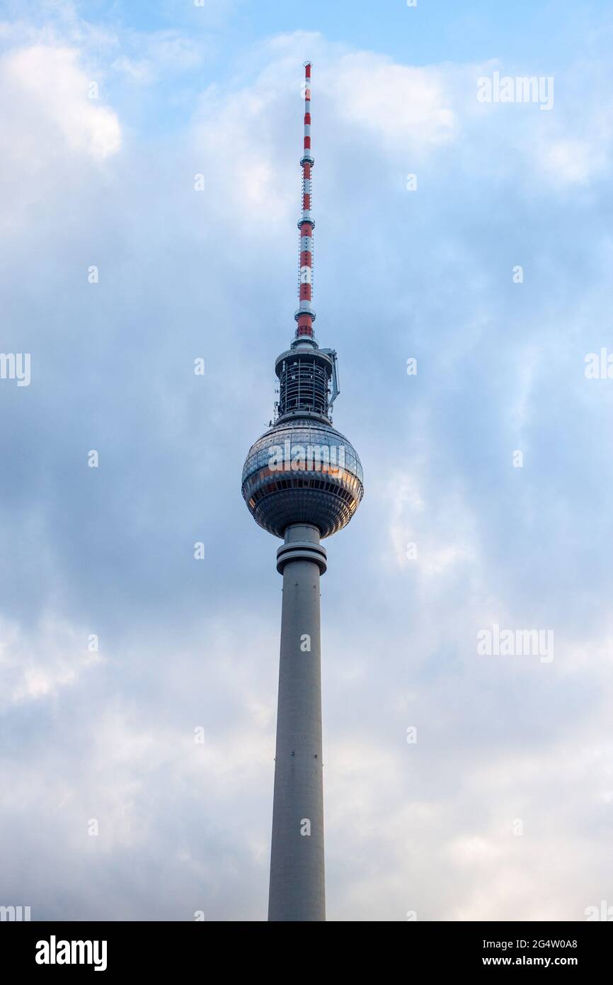 Torre della televisione (Fernsehturm), Berlino, Germania Foto Stock