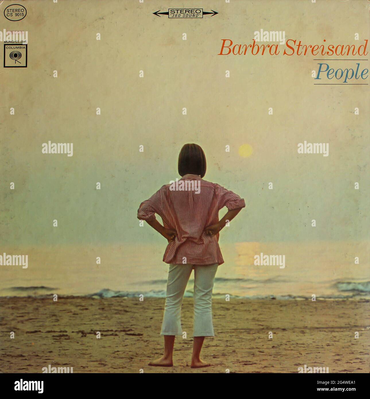 Pop artist, Barbra Streisand album musicale su disco LP in vinile. Titolo: Copertina dell'album People Foto Stock