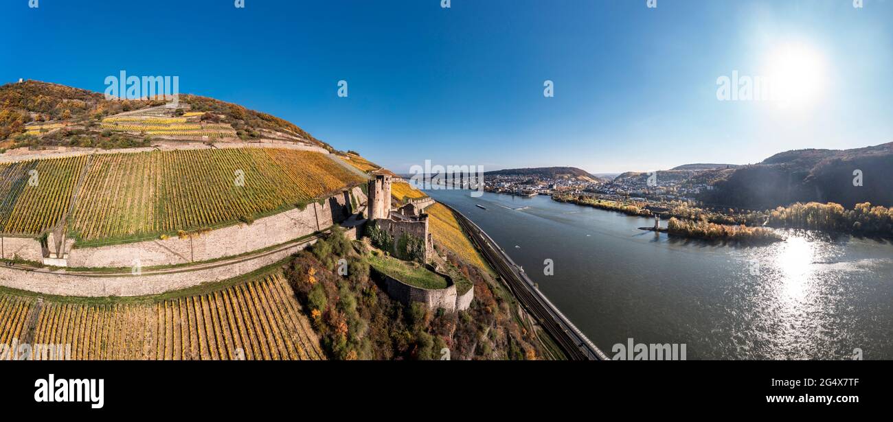 Antiche rovine sulla collina di Hesse, Germania Foto Stock