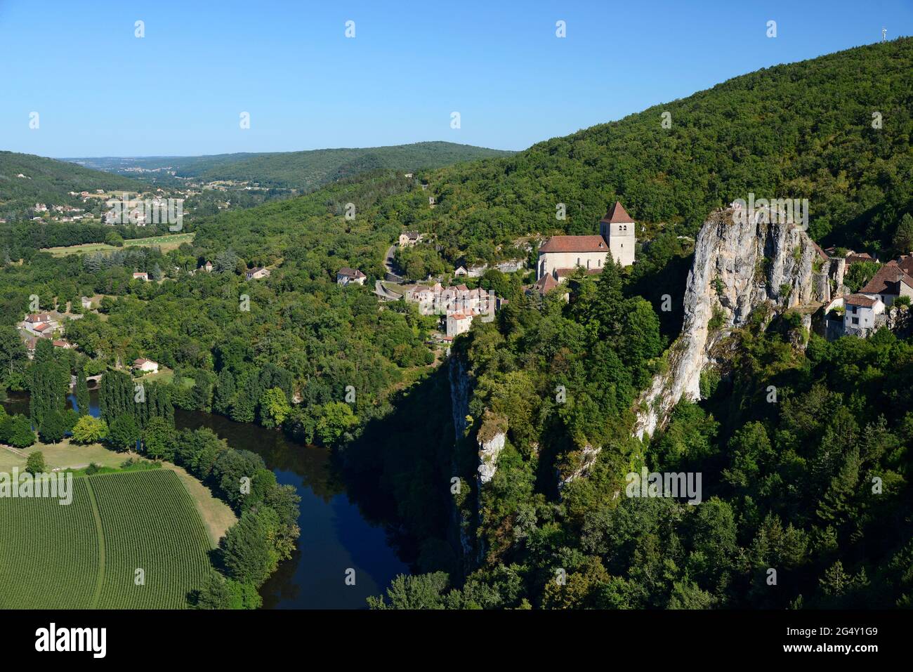 SAINT-CIRQ-LAPOPIE, PARCO NATURALE REGIONALE CAUSSES DU QUERCY, LOT (46) Foto Stock