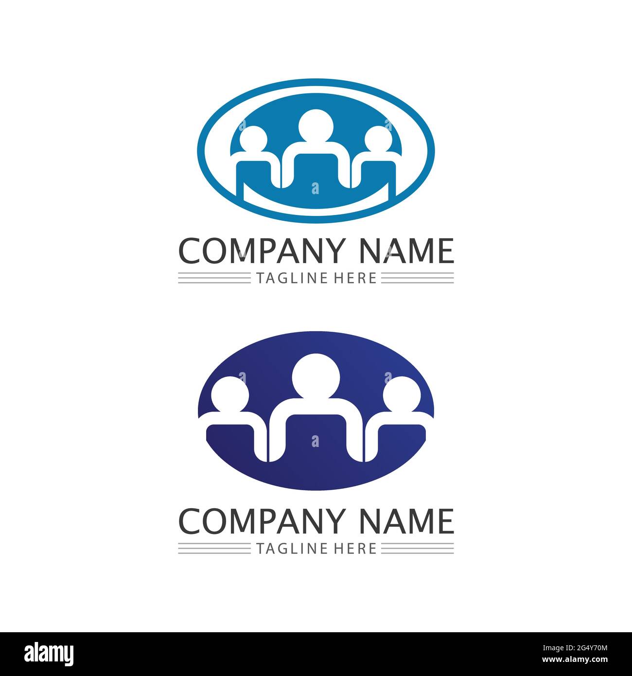 Logo People, Team, Succes People Work, Group and Community, vettore e design del logo Group Company e Business Care, logo Family Icon Succes Illustrazione Vettoriale