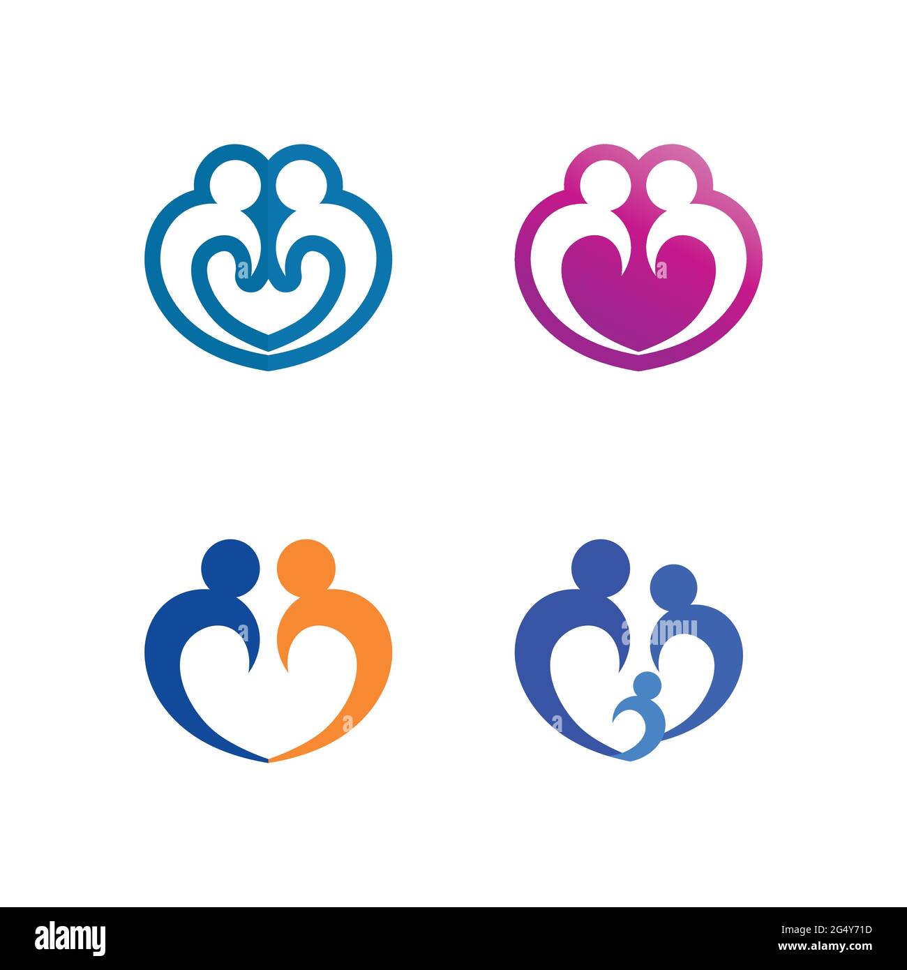 Logo People, Team, Succes People Work, Group and Community, vettore e design del logo Group Company e Business Care, logo Family Icon Succes Illustrazione Vettoriale