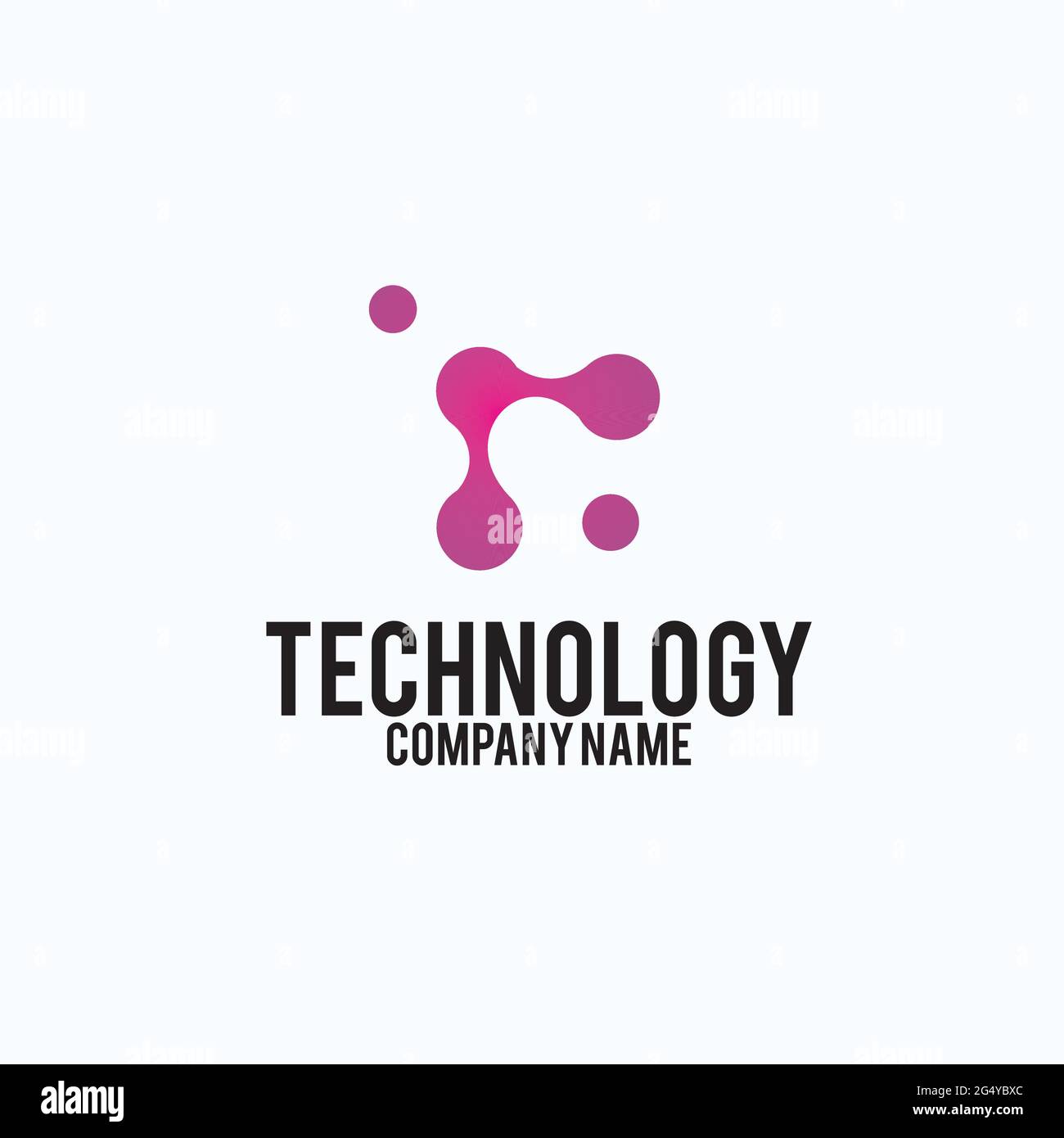 ispirazione esclusiva per il design del logo dell'azienda tecnologica Illustrazione Vettoriale