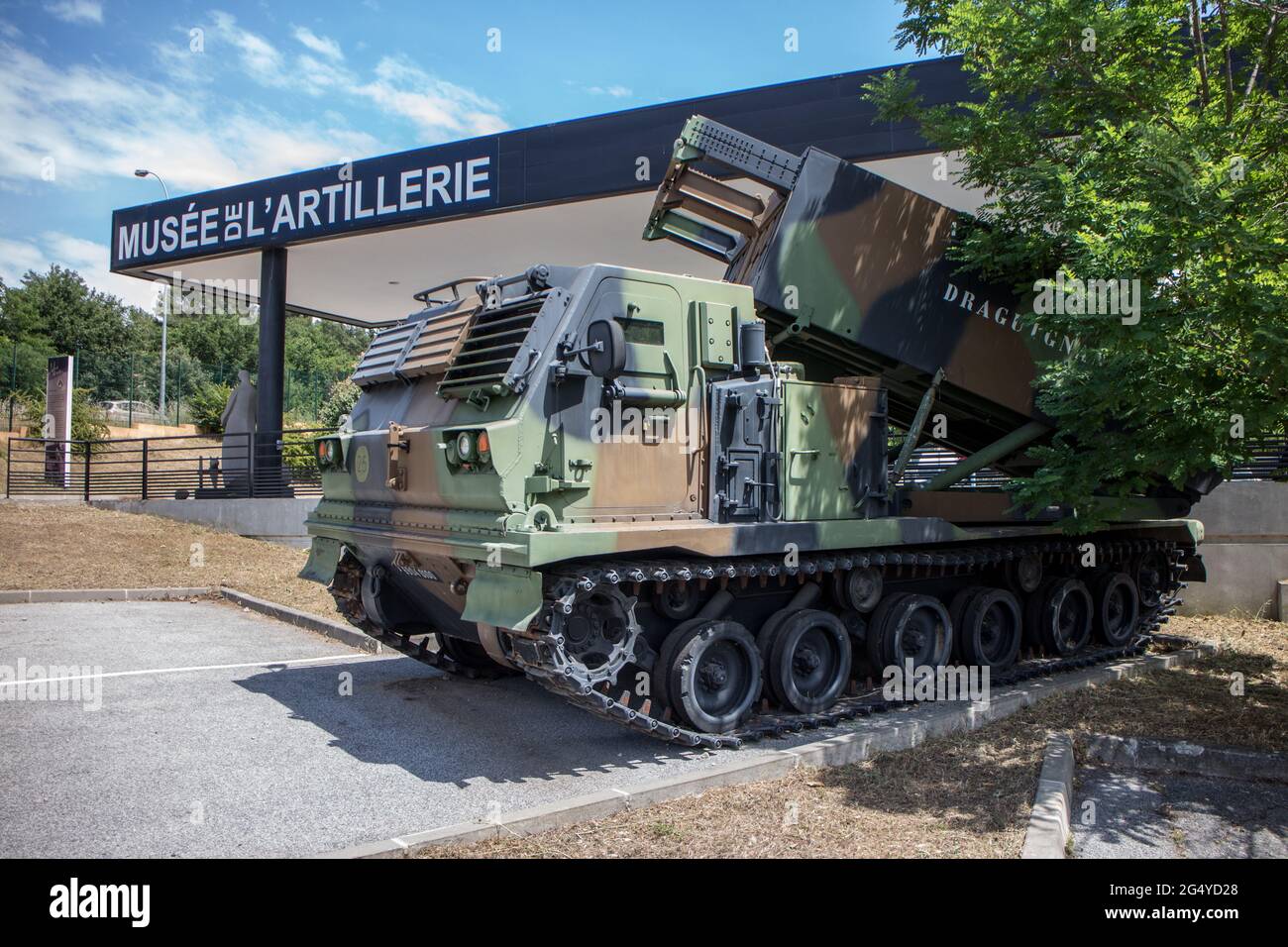 Musée de l'Artillerie - Draguignan (Var, Francia)lancio multiplo a razzo Foto Stock