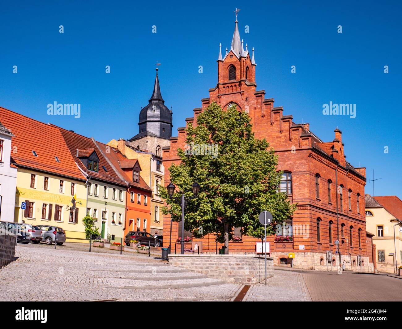 Municipio di Alsleben in Sassonia-Anhalt Foto Stock