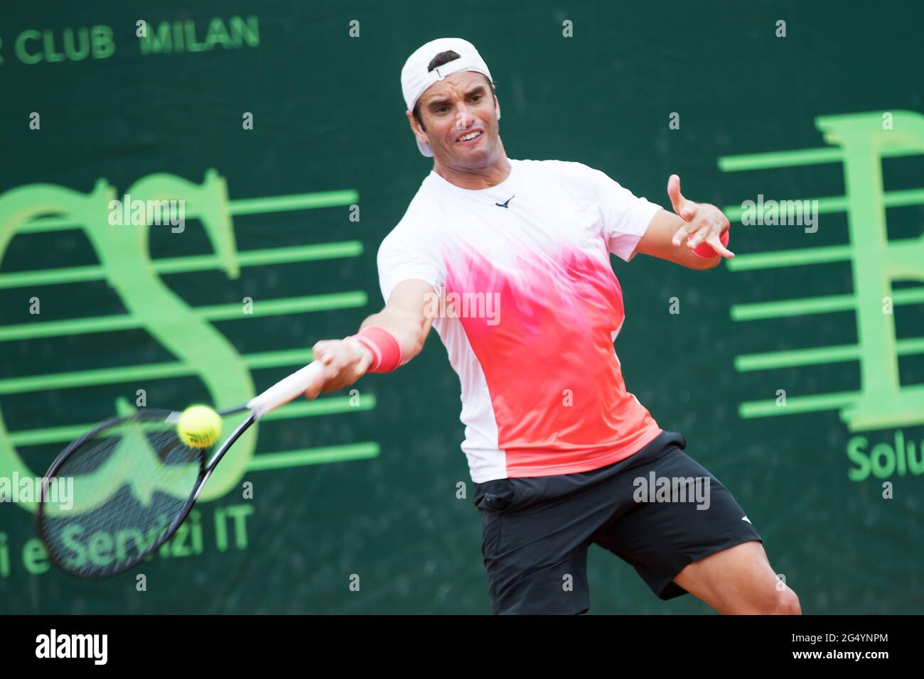 Aspria Harbour Club, Milano, Italia, 24 giu 2021, JAZIRI Malek giocatore tunisino durante l'ATP Challenger Milano 2021, Tennis Internationals - Photo Valerio Origo / LM Foto Stock