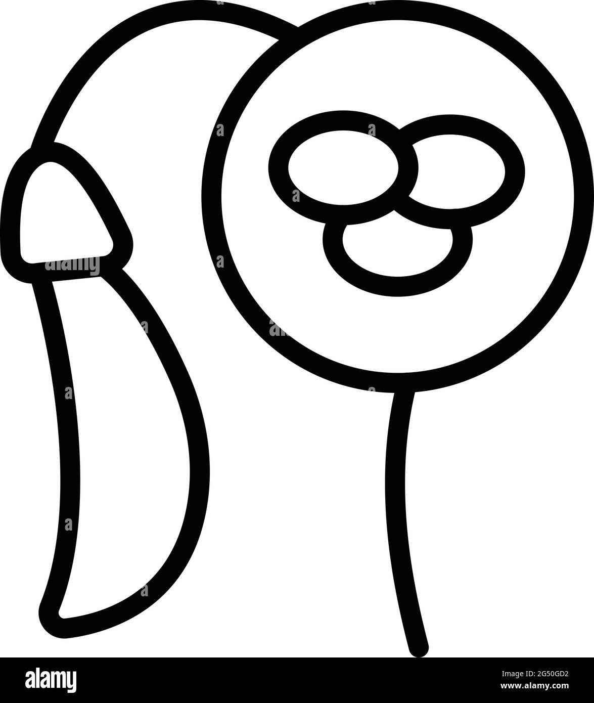 Icona della proteina lenticchia. Contorno Lentil proteina vettore icona per web design isolato su sfondo bianco Illustrazione Vettoriale