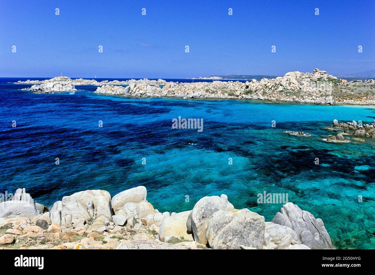 FRANCIA, CORSE DU SUD (2A) EXTREME SUD, ISOLA DI LAVEZZI, Foto Stock