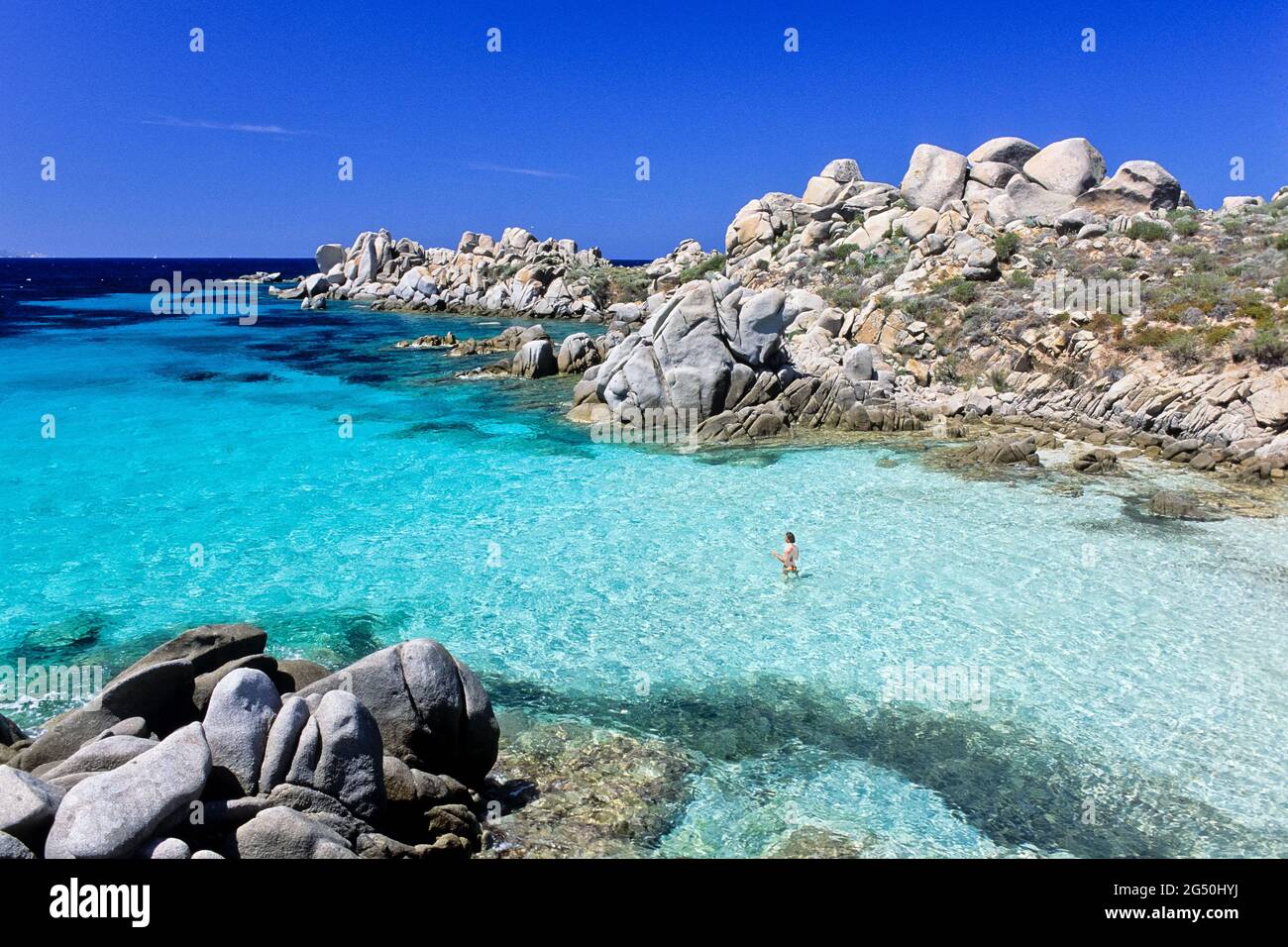 FRANCIA, CORSE DU SUD (2A) EXTREME SUD, ISOLA DI LAVEZZI Foto Stock