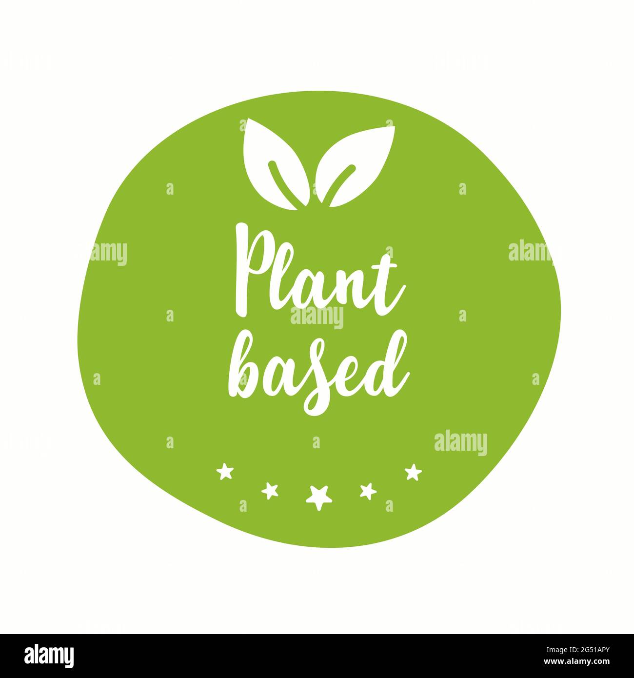 Icona eco badge vegan a base di piante. Simbolo vegetariano adatto simbolo foglia pianta segno. Illustrazione Vettoriale