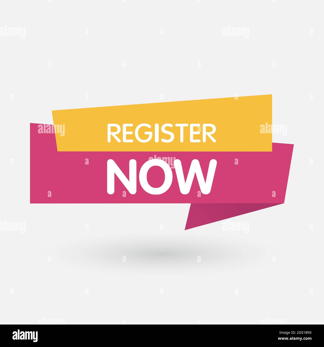 Registrati ora Speech Bubble Label. Illustrazione vettoriale Illustrazione Vettoriale