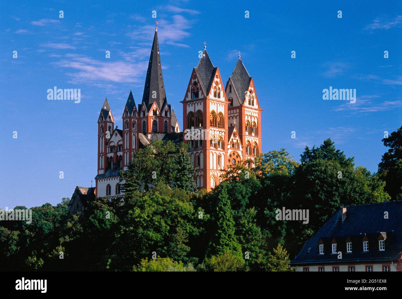 Cattedrale di Limburgo, Limburg an der Lahn, Hesse, Germania Foto Stock
