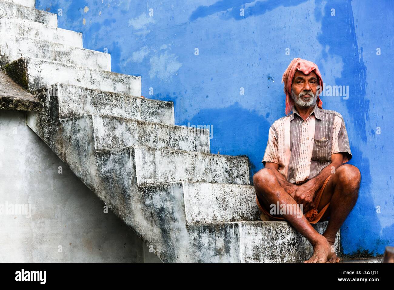 Volti dell'India e situazioni quotidiane Foto Stock