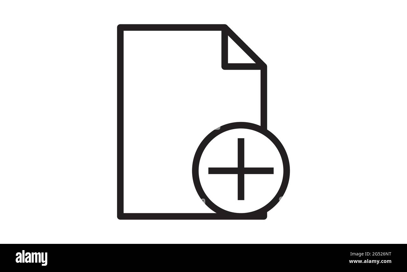 Aggiungi immagine vettoriale icona file Illustrazione Vettoriale