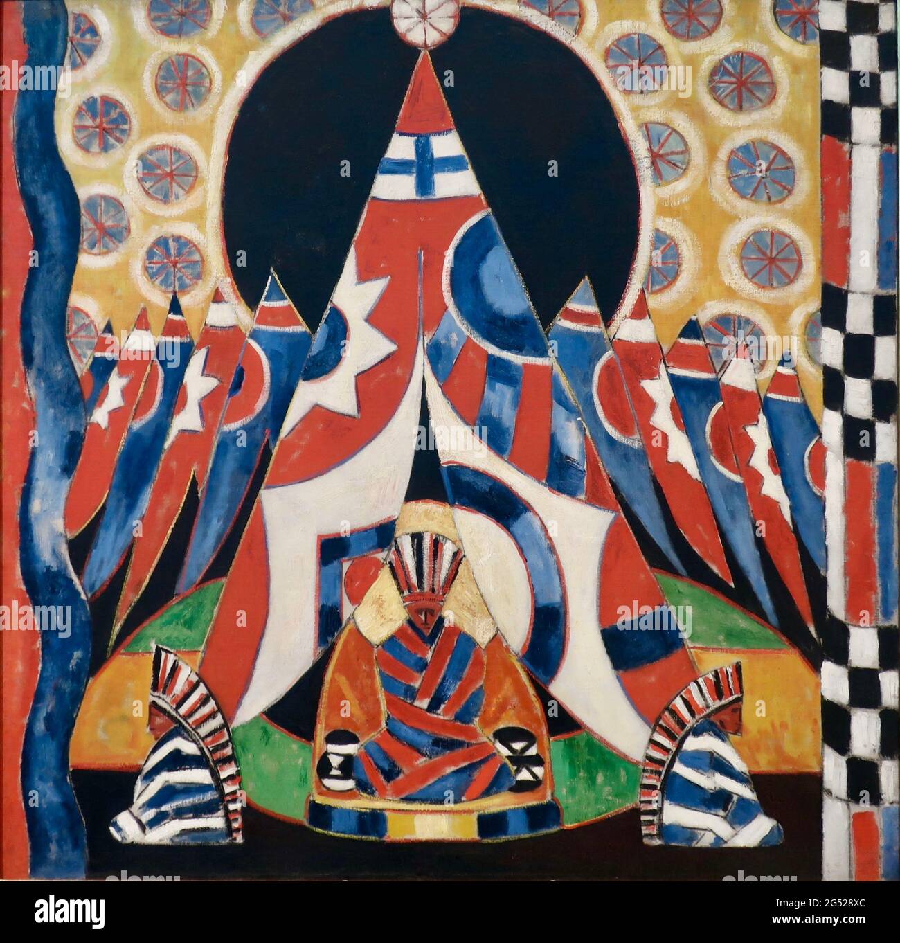 Marsden hartley Artwork - simboli Indiani d'America - 1914 Foto Stock