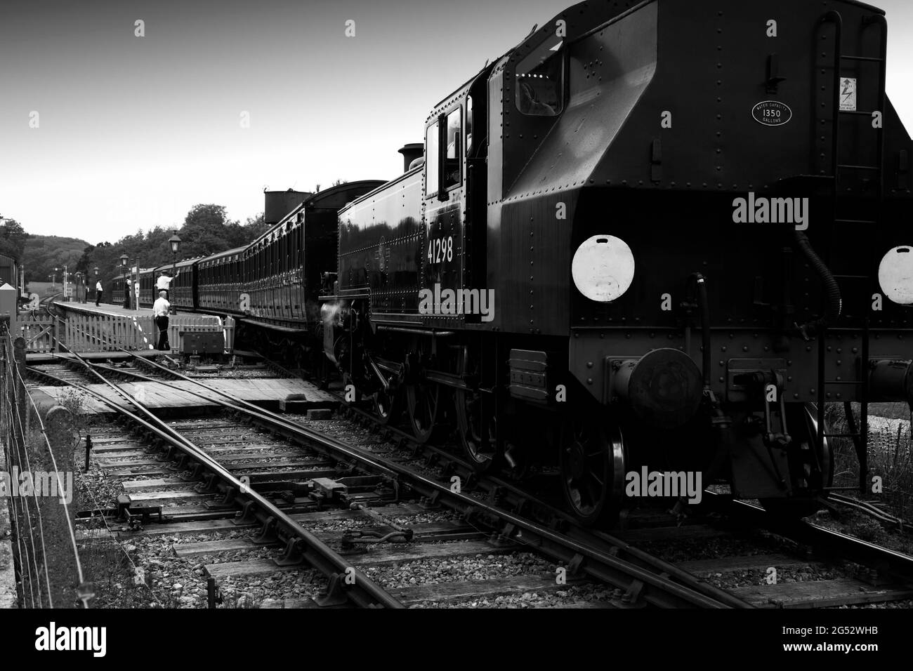 Hunslet , ‘austerity’, WD198, Royal Engineer, Steam, Railway, Isola di Wight, Inghilterra, Regno Unito, Foto Stock