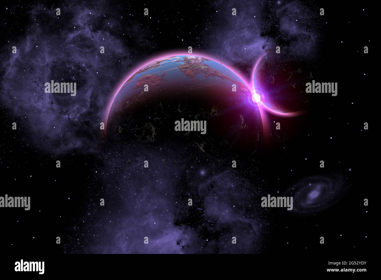 Mondi binari Foto Stock