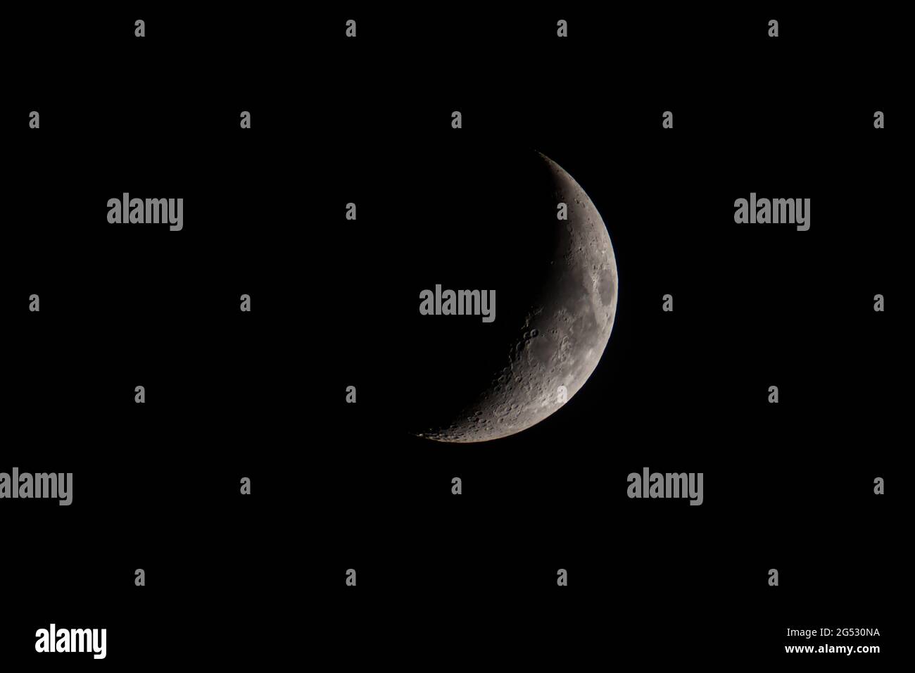 Luna di mezzaluna vista dall'emisfero settentrionale, Europa, Germania Foto Stock