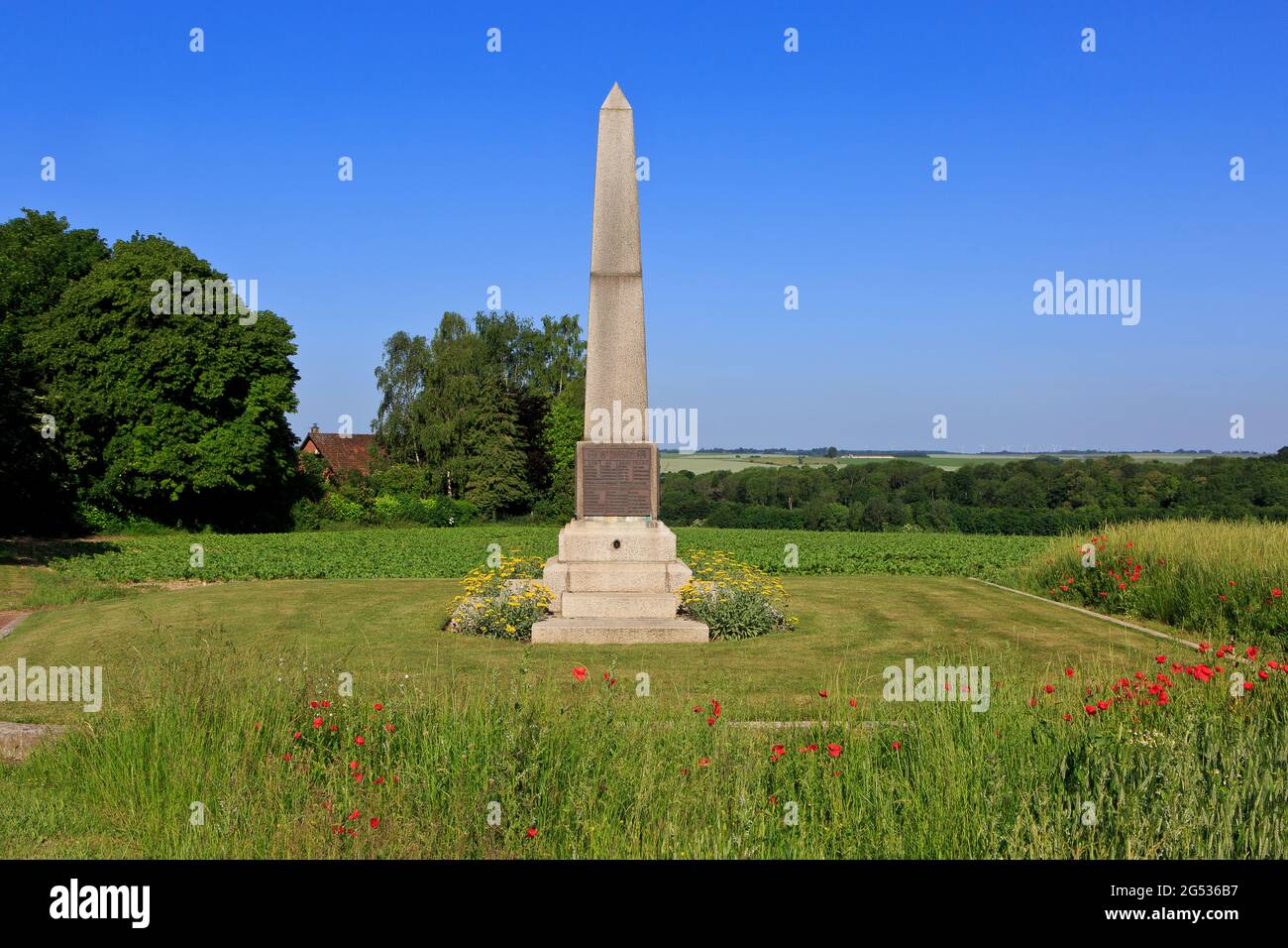 Il 18 ° (Eastern) britannico Divisione Memorial a Thiepval (Somme), Francia Foto Stock