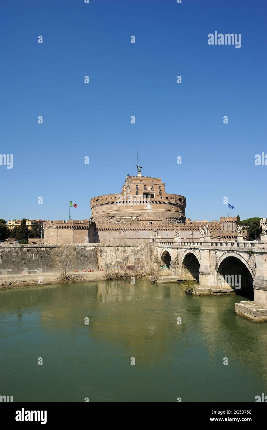 Italia, Roma, Castel Sant'Angelo Foto Stock