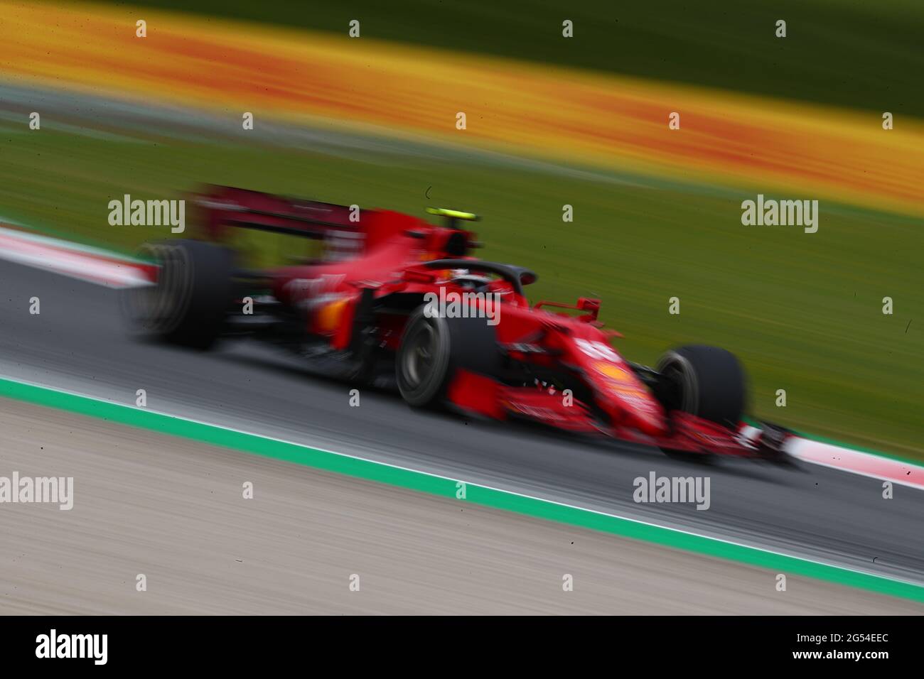 55 Carlos Sainz Jr Scuderia Ferrari. Formula 1 Campionato del mondo 2021, GP di Stiria 2021, 24-27 giugno 2021 Foto Stock