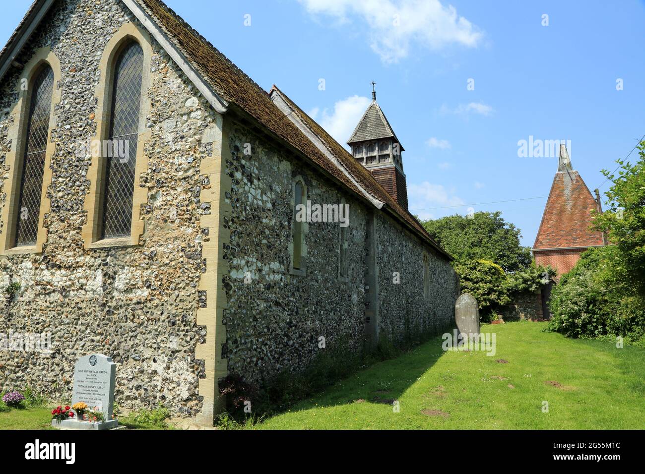 St Mary's Church a Stodmarsh, Canterbury, Kent, Inghilterra, Regno Unito Foto Stock