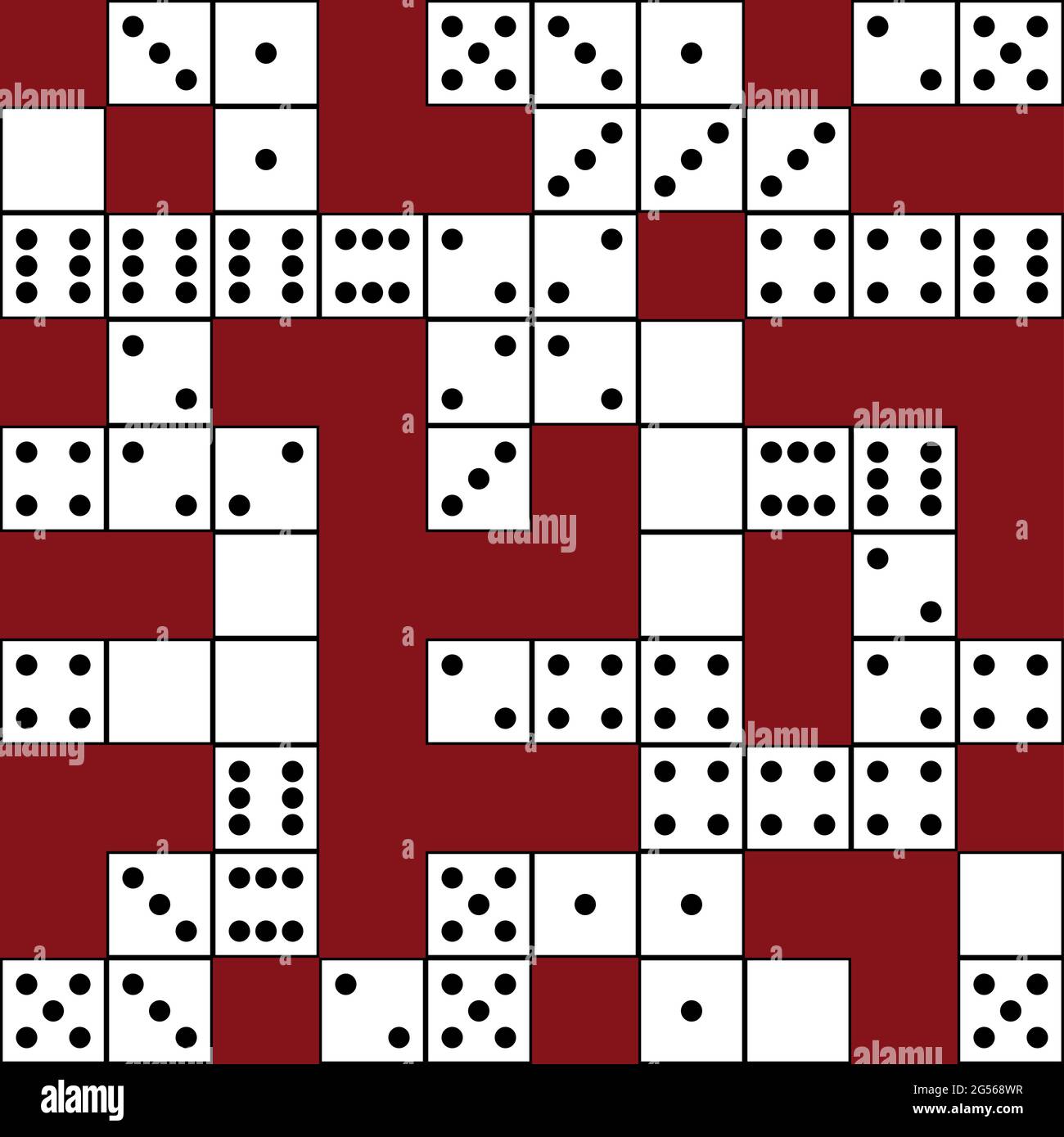 Schema domino senza giunture. Texture vettoriale su sfondo isolato, EPS8, N. 2. Illustrazione Vettoriale