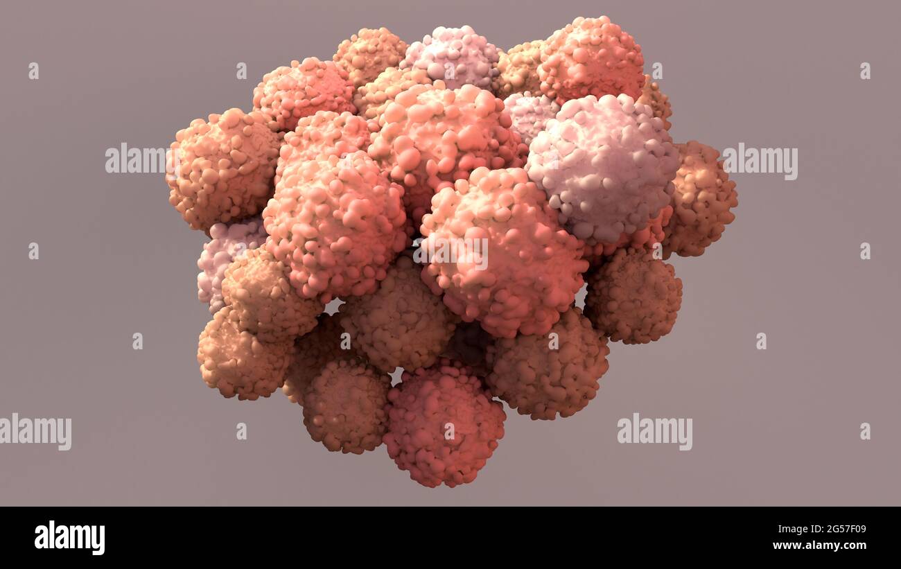 Le cellule del cancro, illustrazione Foto Stock