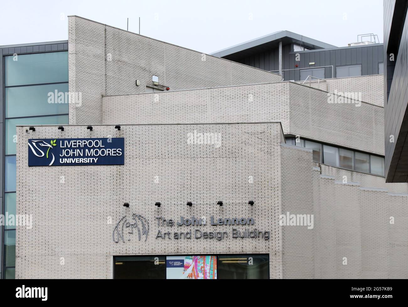 L'edificio John Lennon Art and Design dell'Università di Liverpool Foto Stock