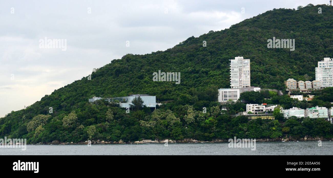 Una vista del Monte Davis sull'isola di Hong Kong. Foto Stock