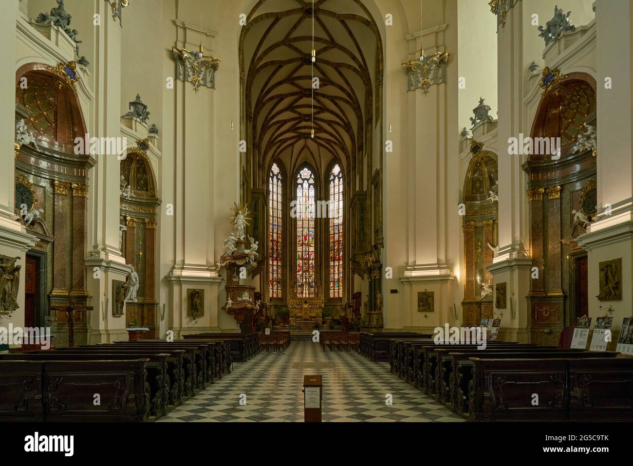 Cattedrale di San Pietro e Paolo a Brno Foto Stock