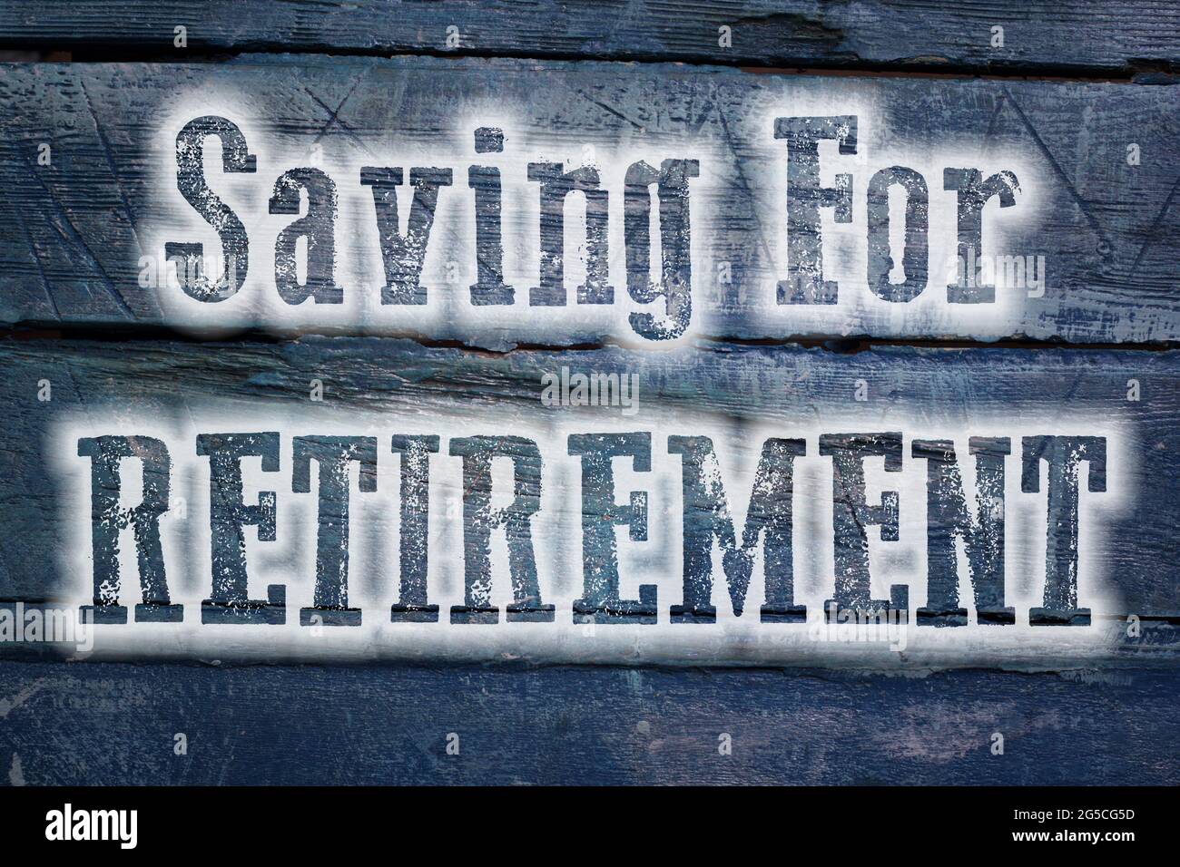 Salvataggio in background del testo del concetto di pensionamento Foto Stock