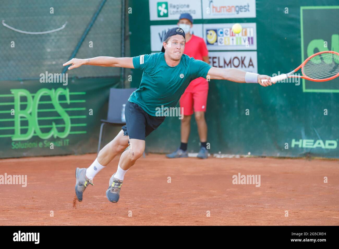 Tristan-Samuel Weissborn durante ATP Challenger Milano 2021, Tennis Internationals, Milano, Italia, 25 Jun 2021 - Photo .LiveMedia/Roberta Corradin Foto Stock