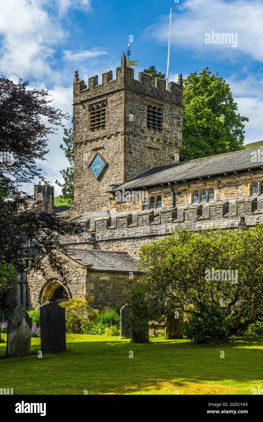 Chiesa di St Andrews a Sedbergh Cumbria Foto Stock