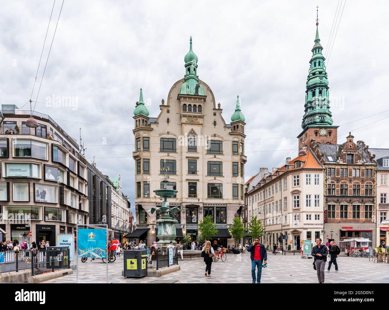 Amagertorv, Copenhagen, Danimarca Foto Stock