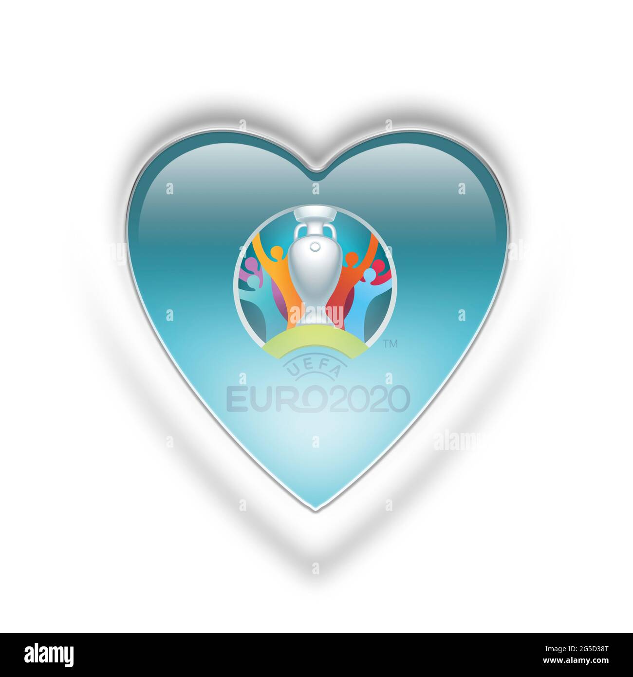 Logo Euro 2021 Foto Stock