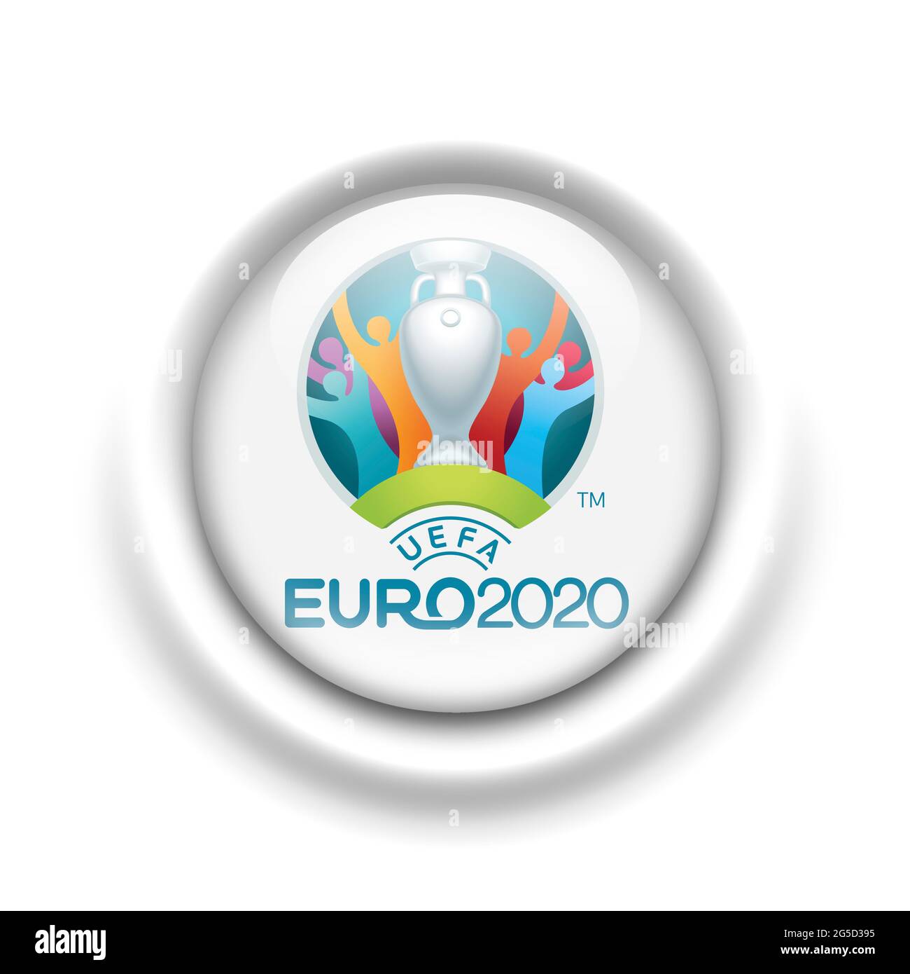 Logo Euro 2021 Foto Stock