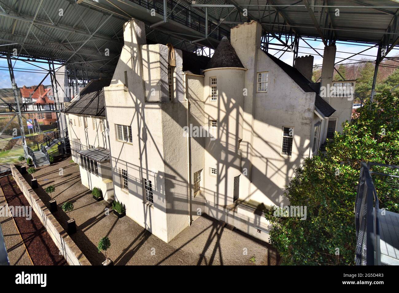 Vista sulla Hill House Foto Stock