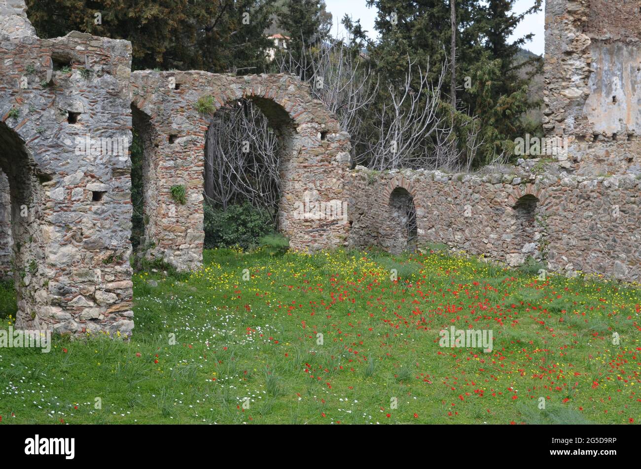 Castello medievale in Spagna Foto Stock