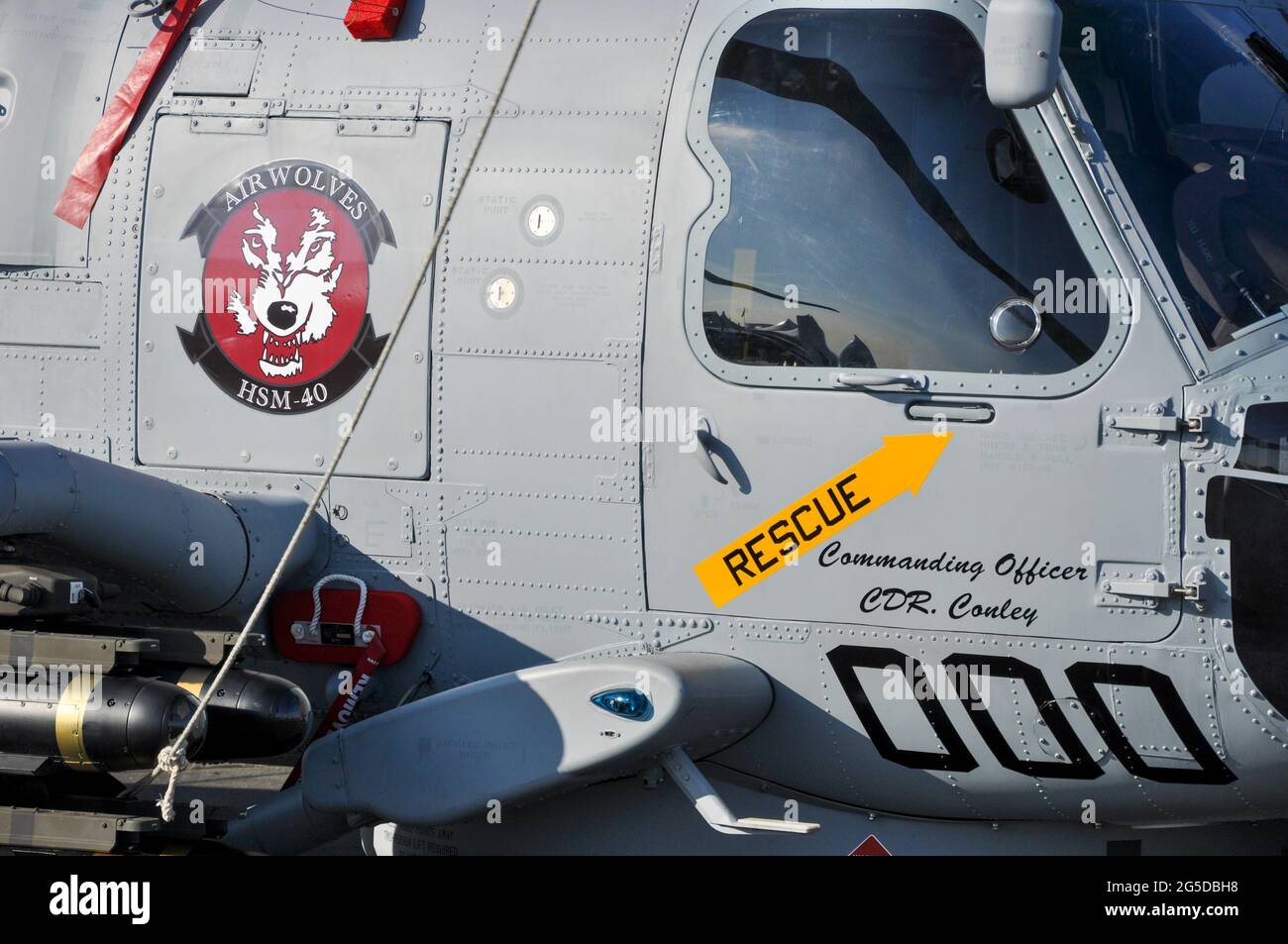 US Navy Sikorsky MH-60R elicottero Seahawk a Farnborough International Airshow fiera 2010, UK. Ex LAMPADE Mark III Block II Upgrade Foto Stock