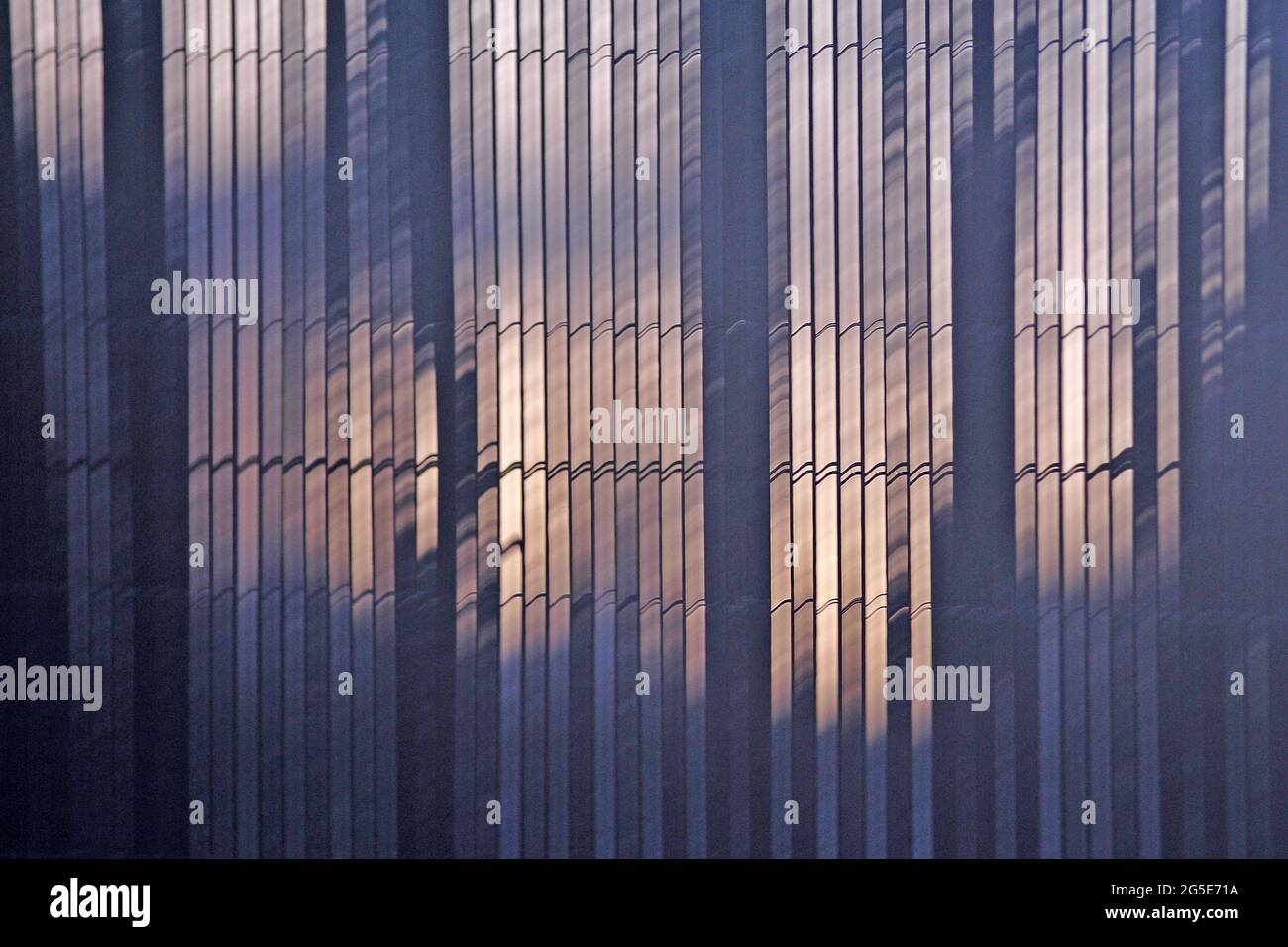 Giochi di luce di tendaggi Foto Stock