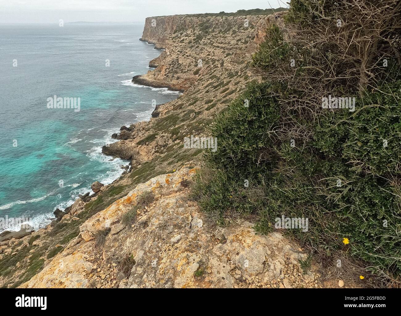 Cap Blanc, Maiorca, Isole Baleari Foto Stock