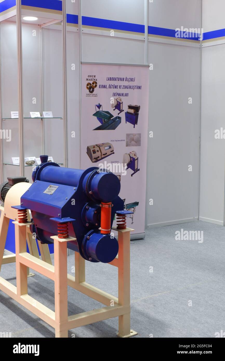 Fiera industriale al coperto Foto Stock